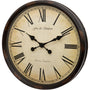 Station Wall Clock 50cm Grand Central in Black and Beige