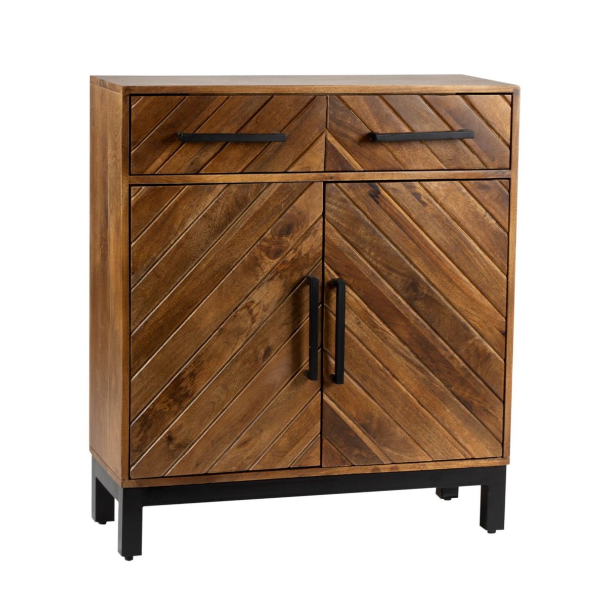 Parquet Mango Wood Two Door Cabinet