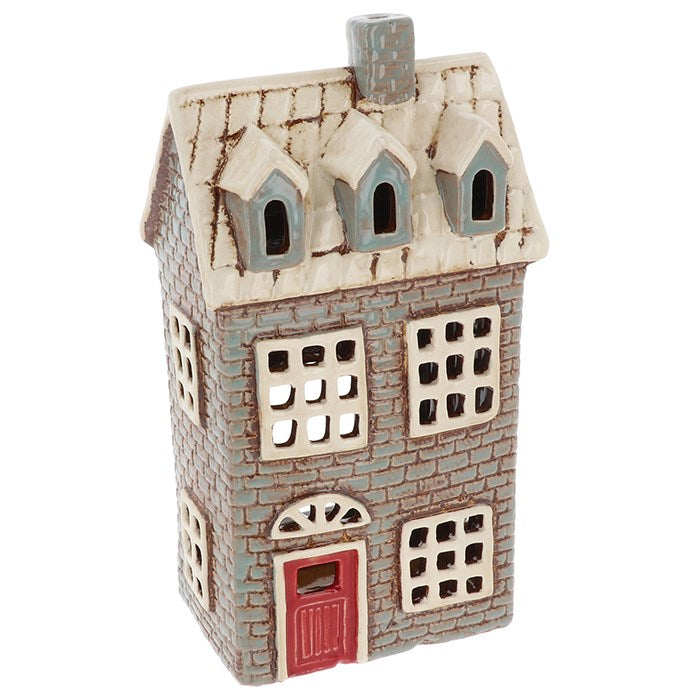 Village Pottery Brick House Tealight Holder