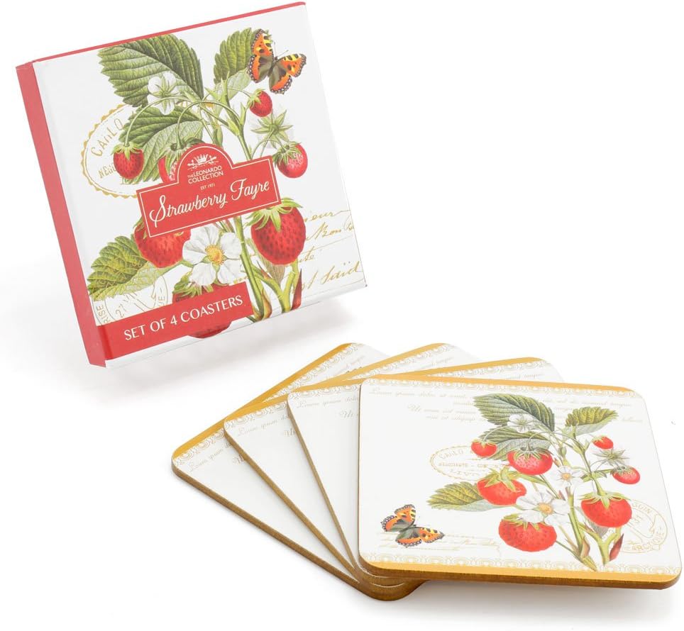 Strawberry Fayre Set of 4 Coasters
