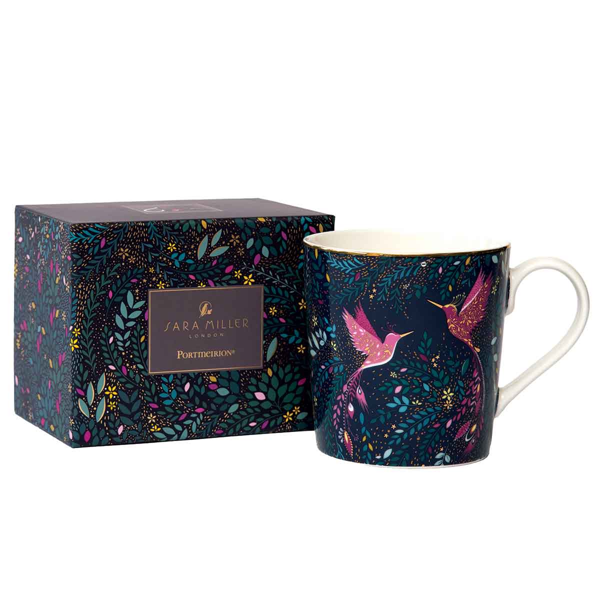 Sara Miller India Mug - Hummingbird Paradise