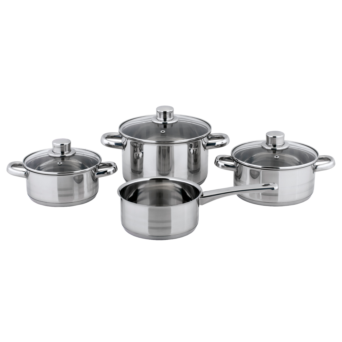 Belm 4pcs Stainless Steel Cookware Set