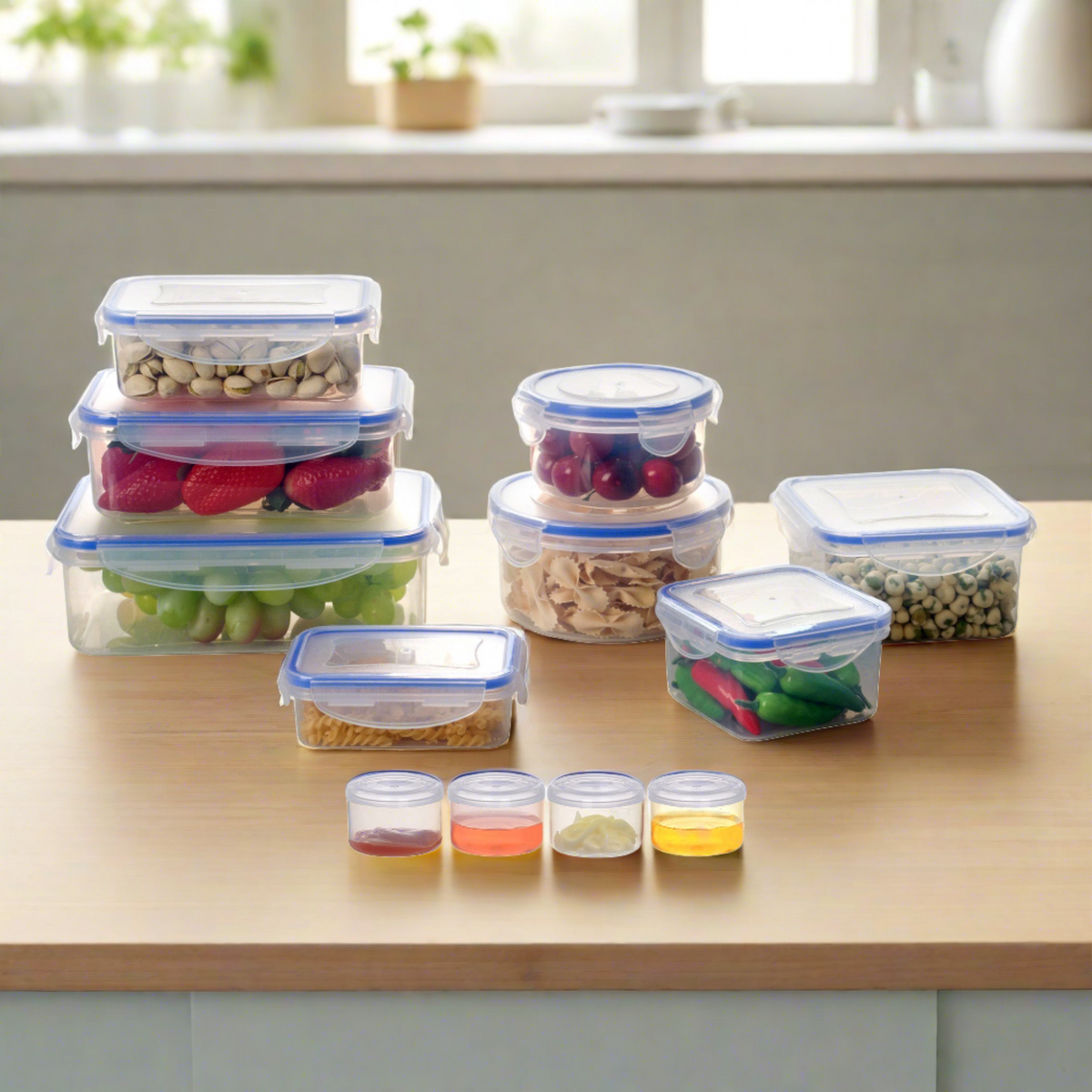 Twelve Piece Mixed Shape Food Storage Set