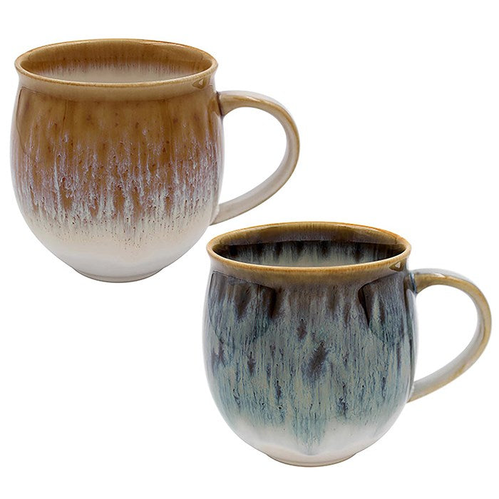 Reactive Glaze Mugs - Set of 2