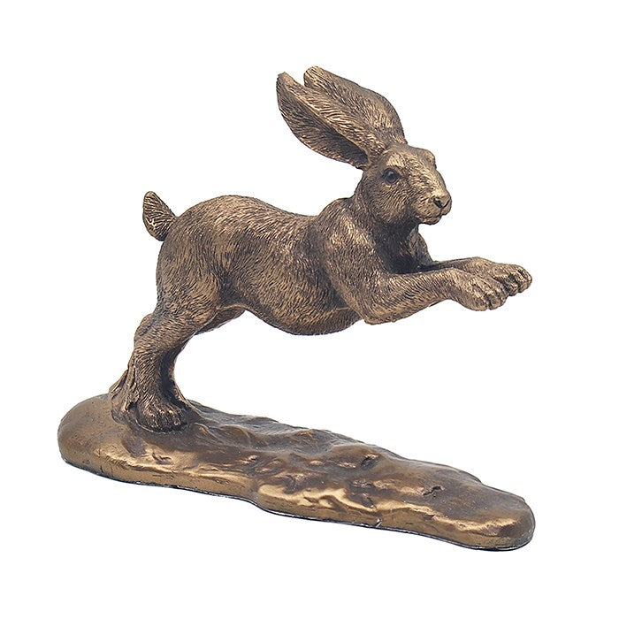 Bronze Leaping Hare Statue