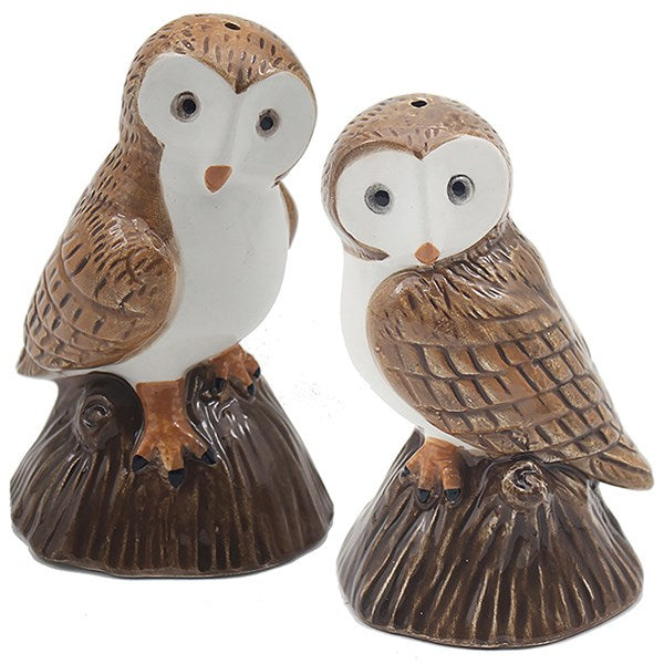 Owls Ceramic Salt and Pepper Set