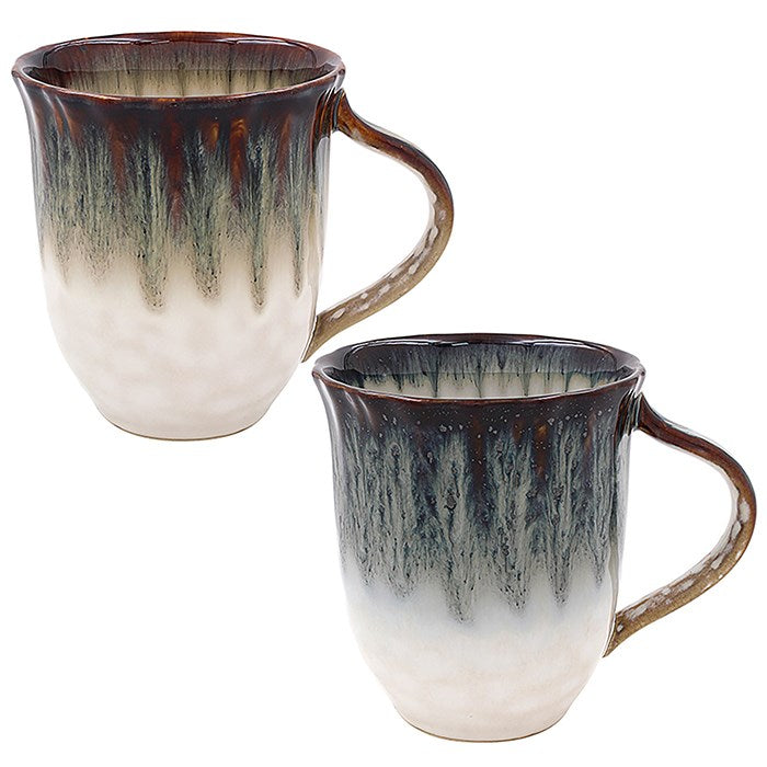 Elements Flute Two Tone Mugs - Set of 2