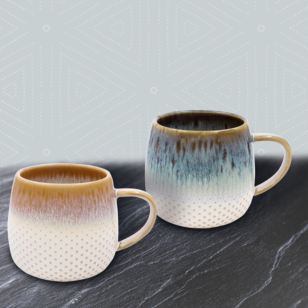 Reactive Glaze Mugs - Set of 2