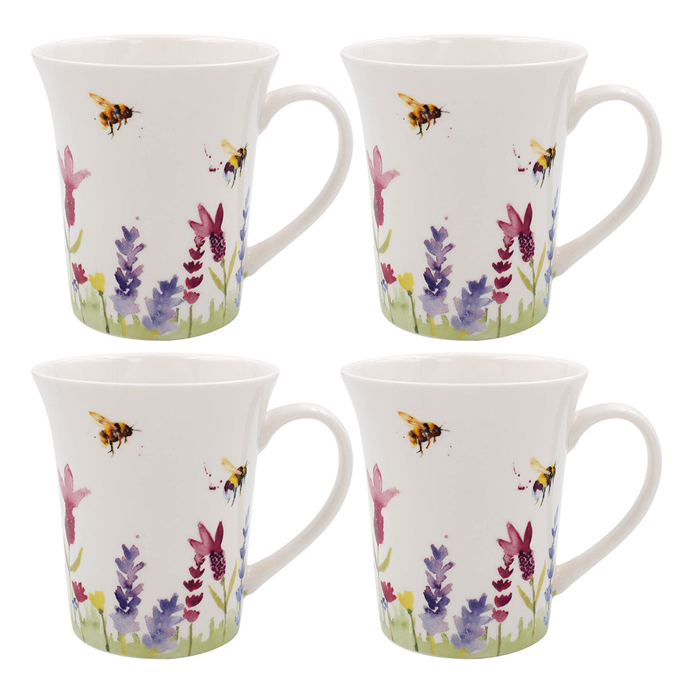 Lavender &amp; Bees Tea for 4 Serving Set