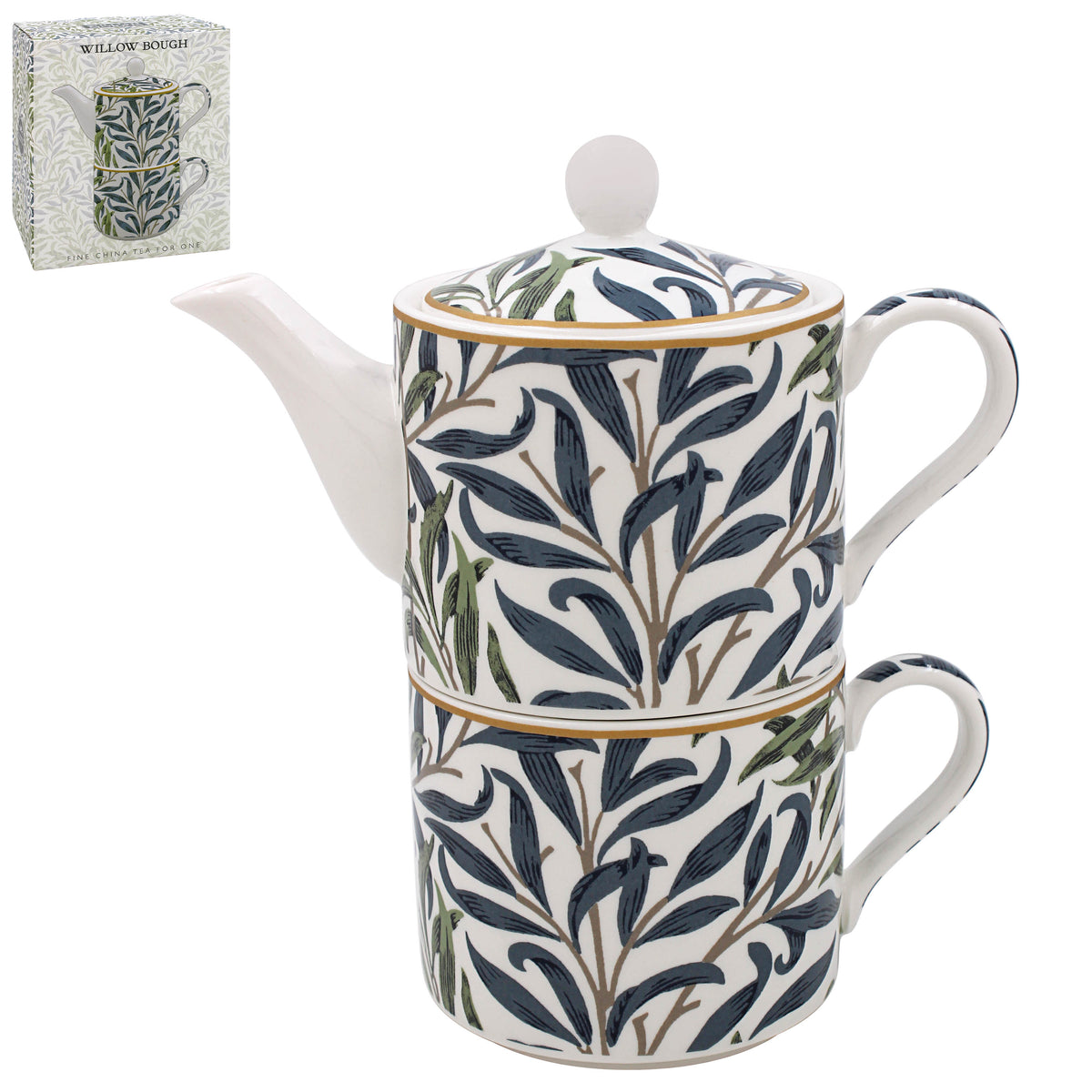 William Morris Willow Bough Tea For One Set