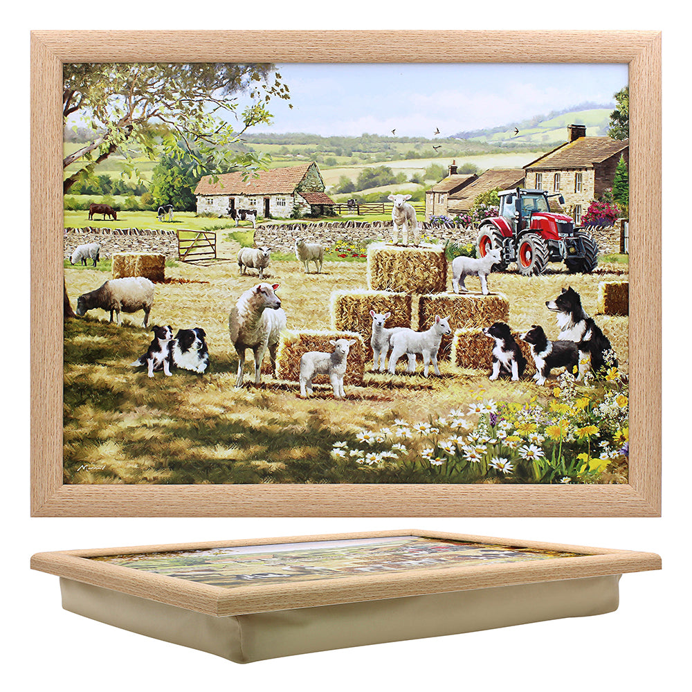 Collie &amp; Sheep Design Lap Tray