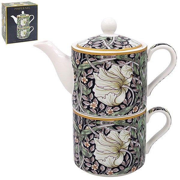 William Morris Midnight Pimpernel Tea For One Set