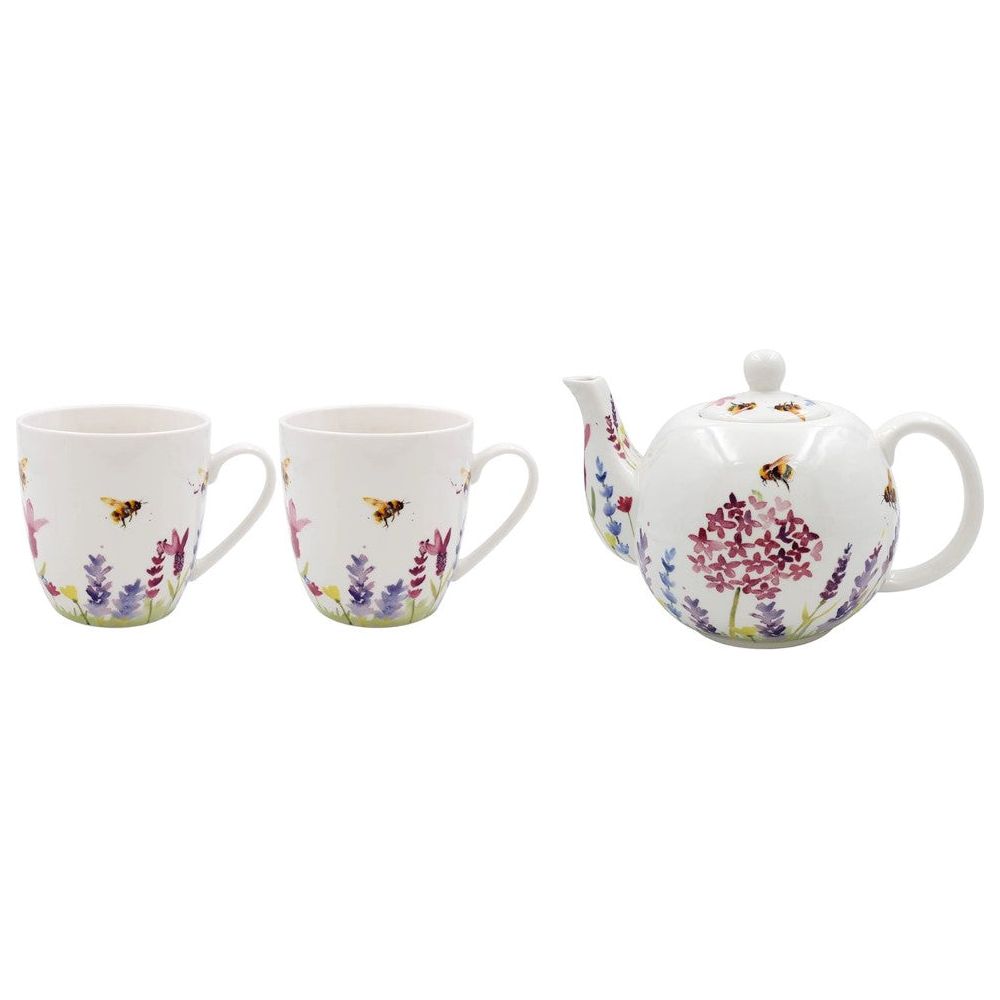 Lavender &amp; Bees Tea for 2 Serving Set