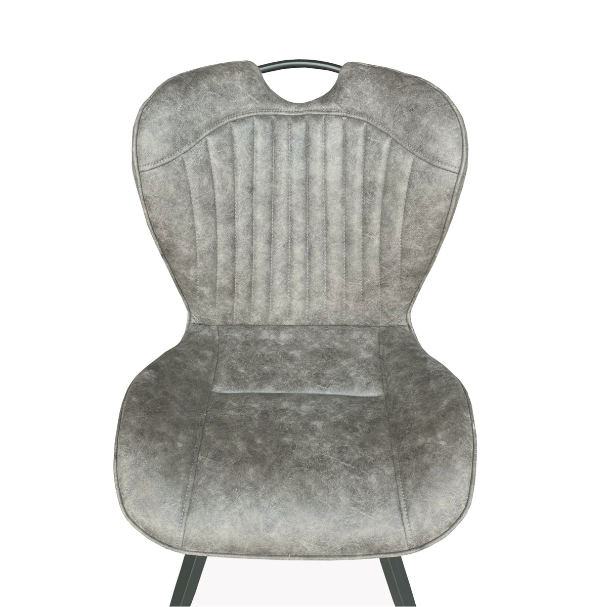 Mala Grey Fabric Dining Chairs - Set of Two