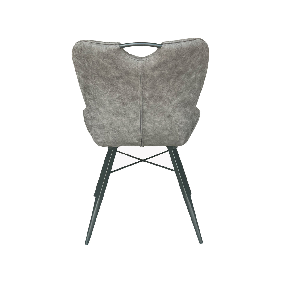 Mala Grey Fabric Dining Chairs - Set of Two