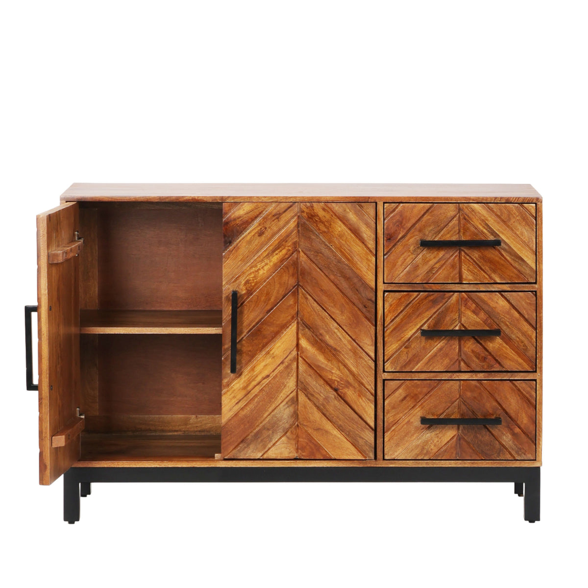 Parquet Mango Wood 120cm Sideboard