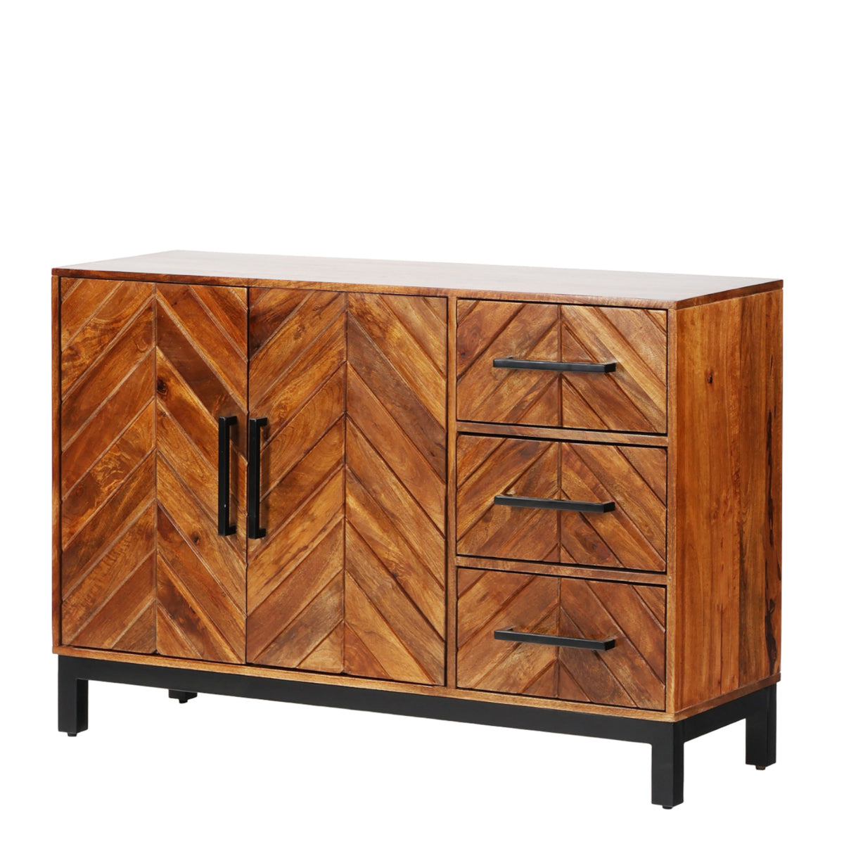 Parquet Mango Wood 120cm Sideboard