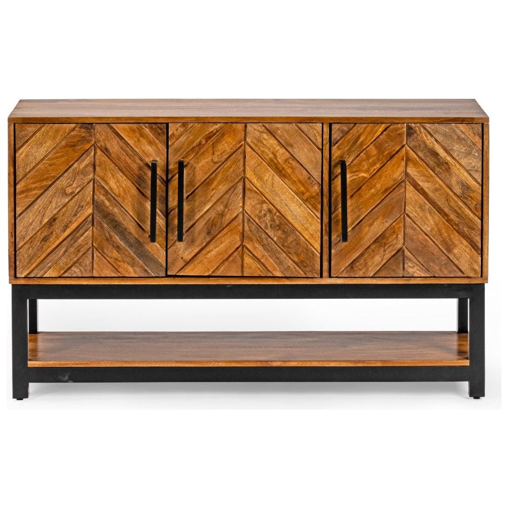 Parquet Mango Wood 120cm Console Table