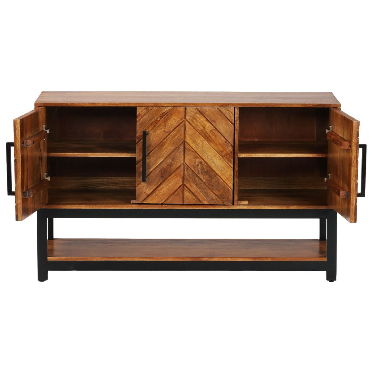 Parquet Mango Wood 120cm Console Table