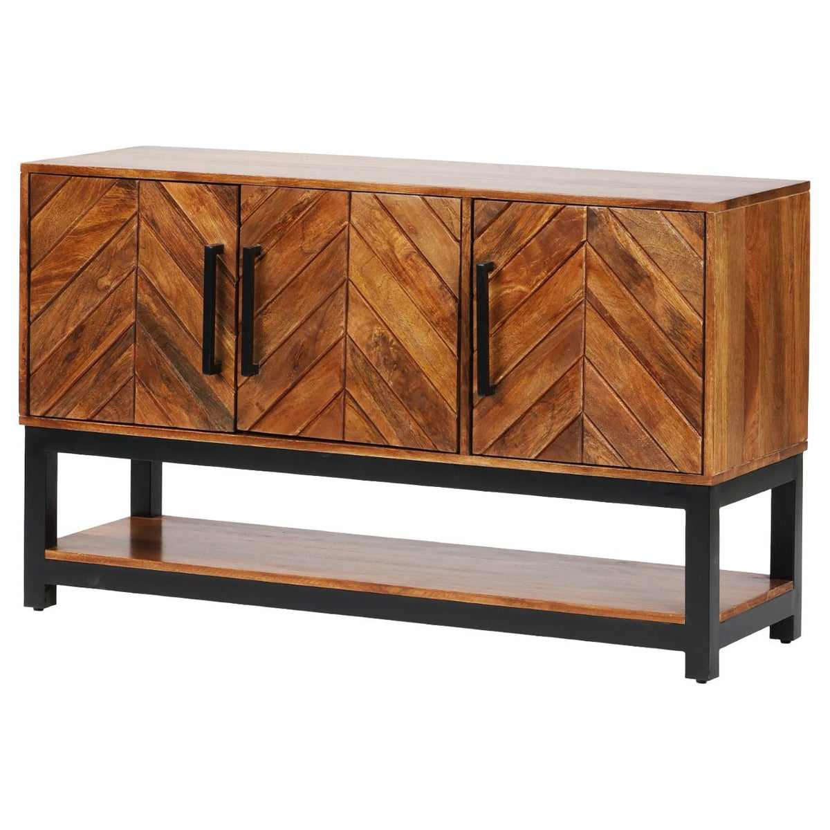 Parquet Mango Wood 120cm Console Table