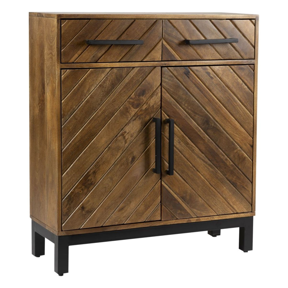 Parquet Mango Wood Two Door Cabinet