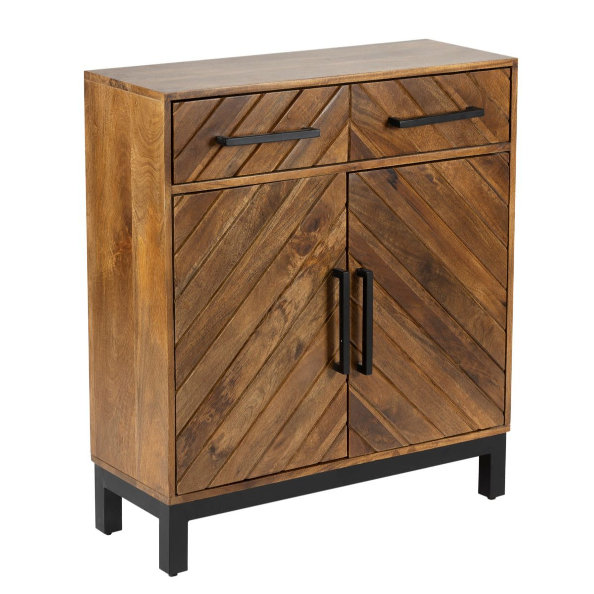 Parquet Mango Wood Two Door Cabinet