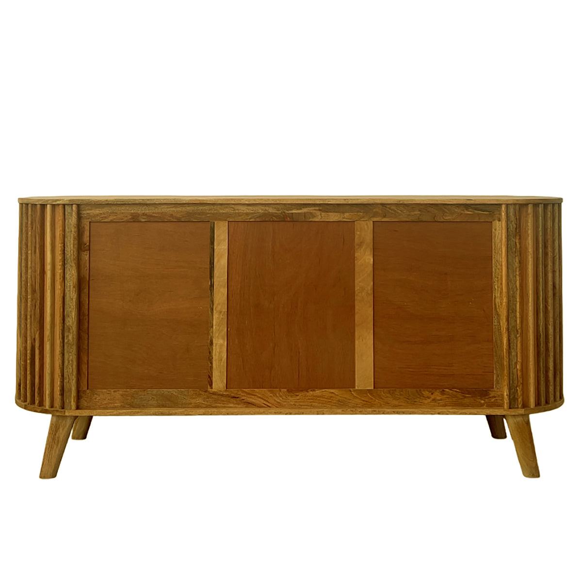 Slatted Mango Wood 2 Door Sideboard