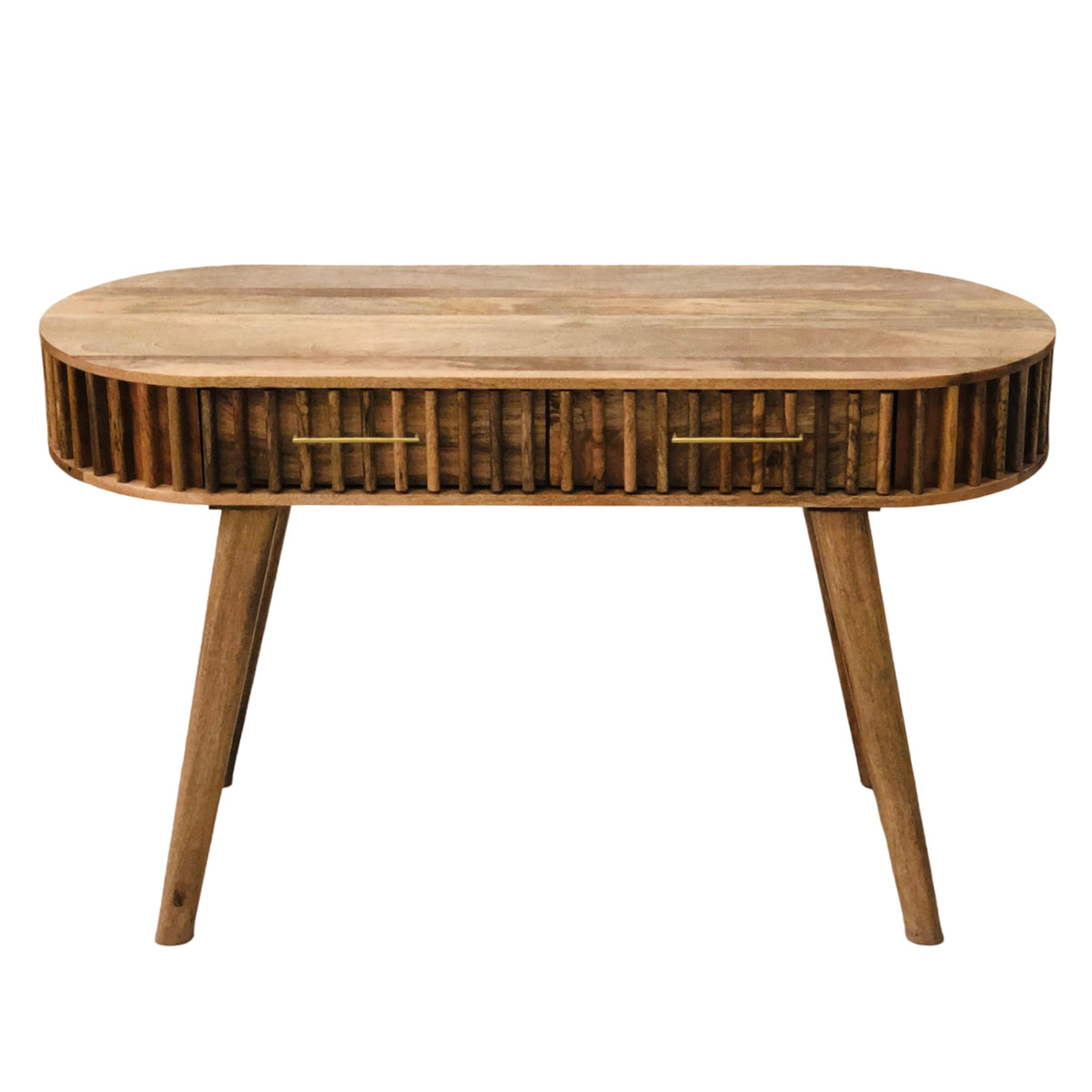 Slatted Mango Wood Console Table