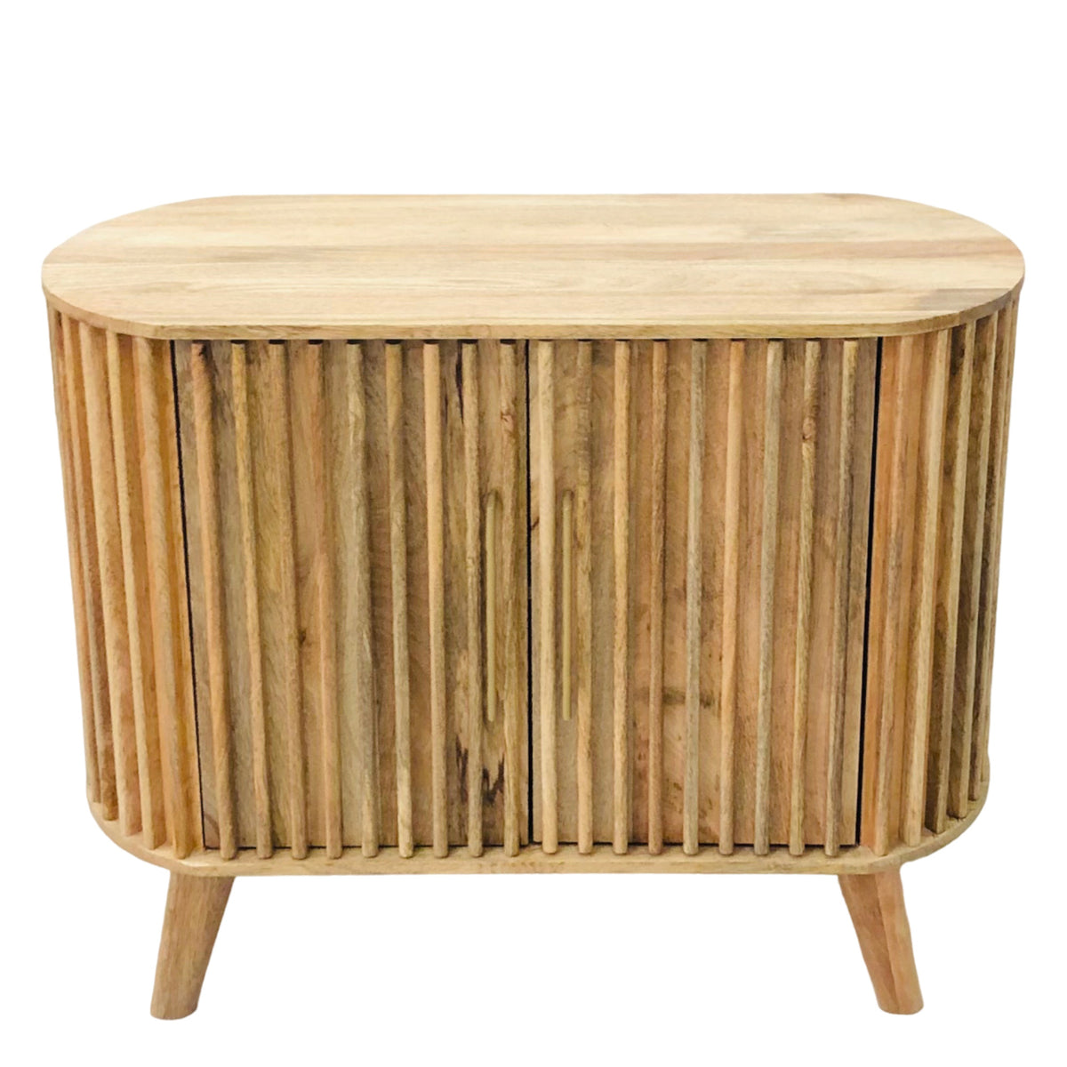 Slatted Mango Wood 2 Door Sideboard