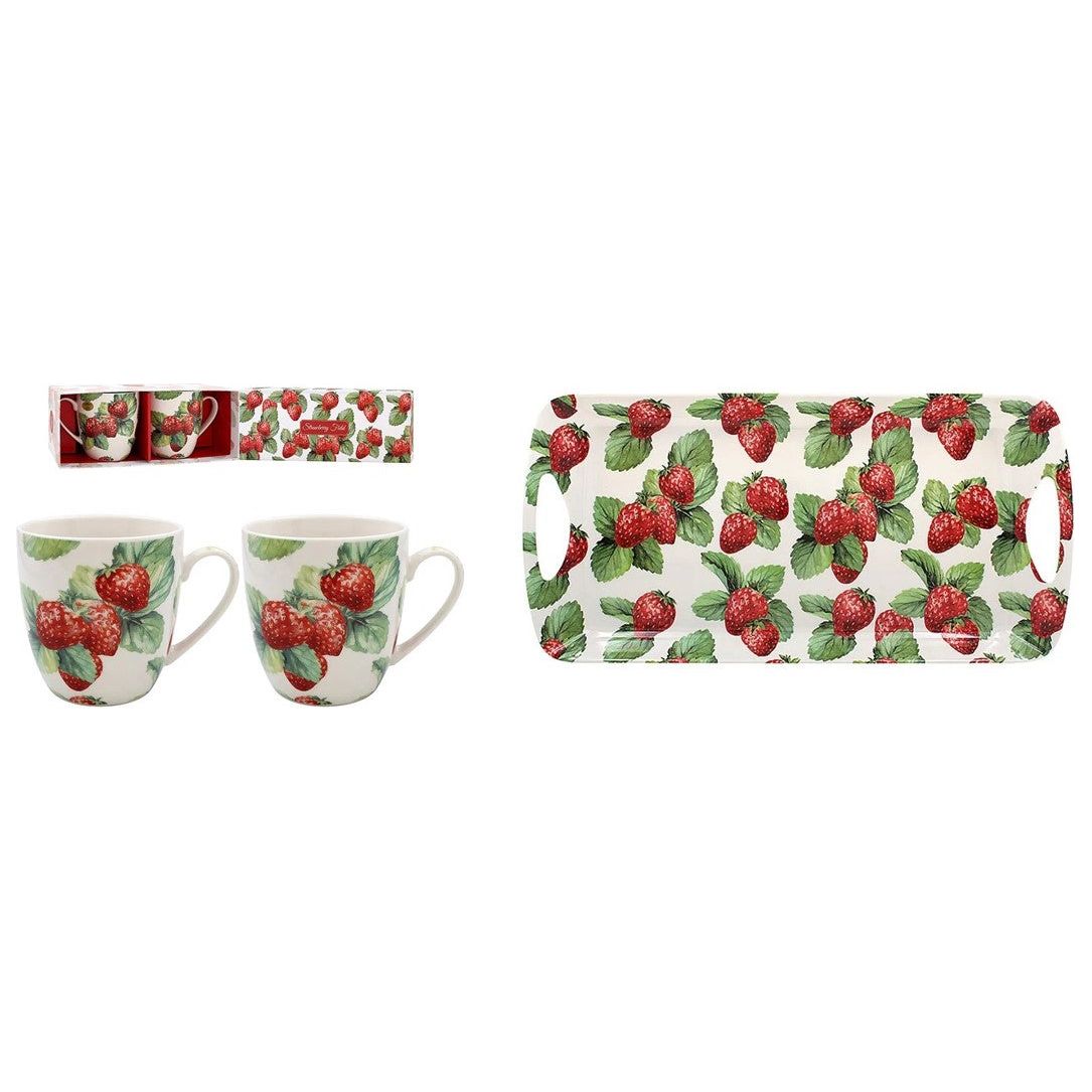 Strawberry Field Tea for Two Serving Set