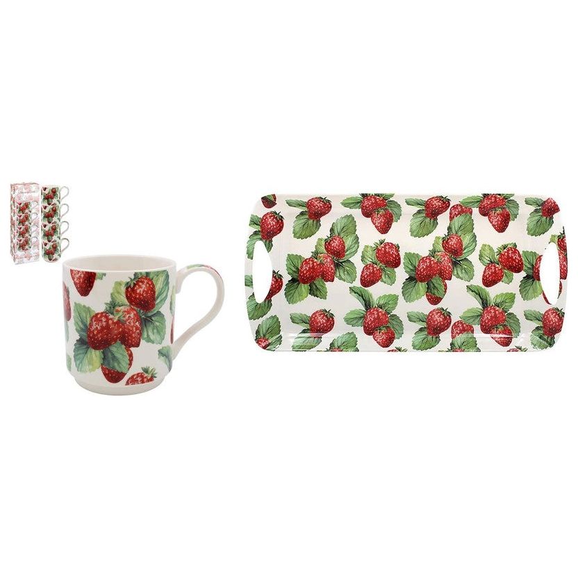 Strawberry Field Tea for Four Serving Set