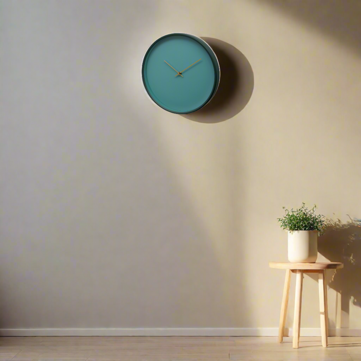 Bristol 30cm Wall Clock - Teal Green