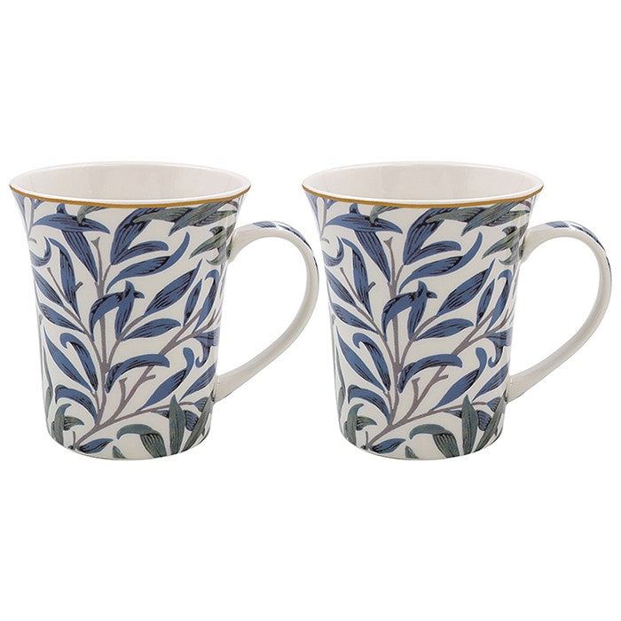 William Morris Willow Bough Fine China Mugs - Set of 2