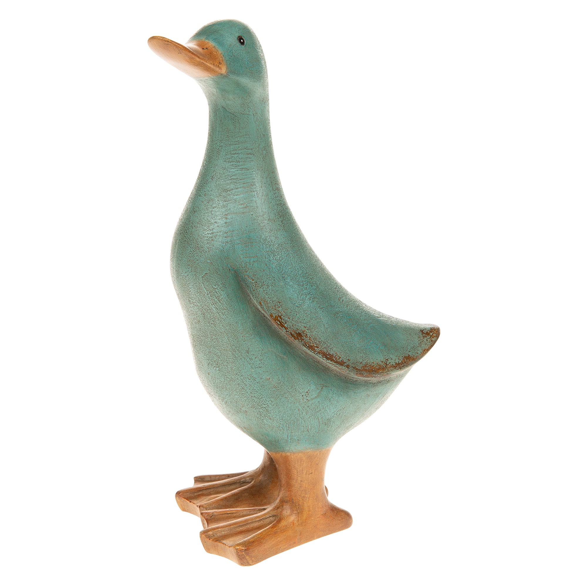 Aqua Duck Ornament - Medium