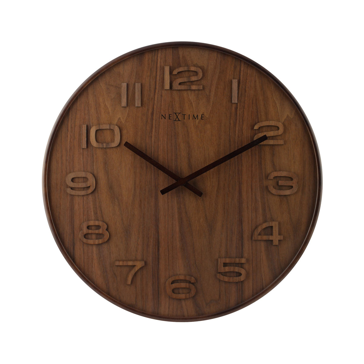 NeXtime - Wall clock – 53 x 3 cm - Wood - Brown - &#39;Wood Wood Big&#39;