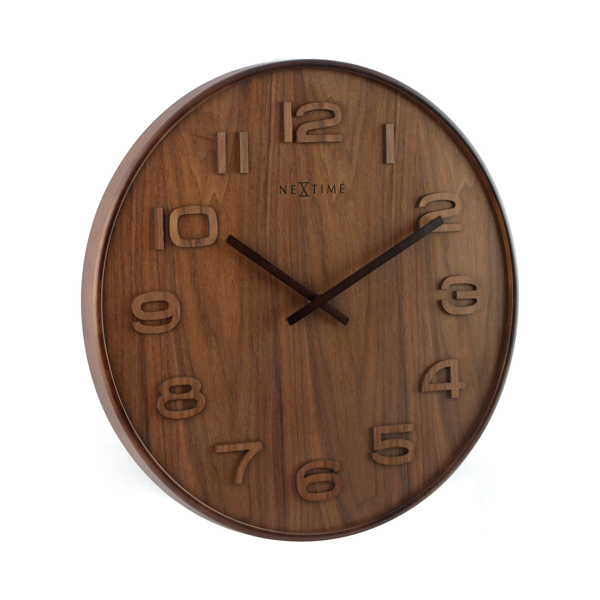 NeXtime - Wall clock – 53 x 3 cm - Wood - Brown - &#39;Wood Wood Big&#39;