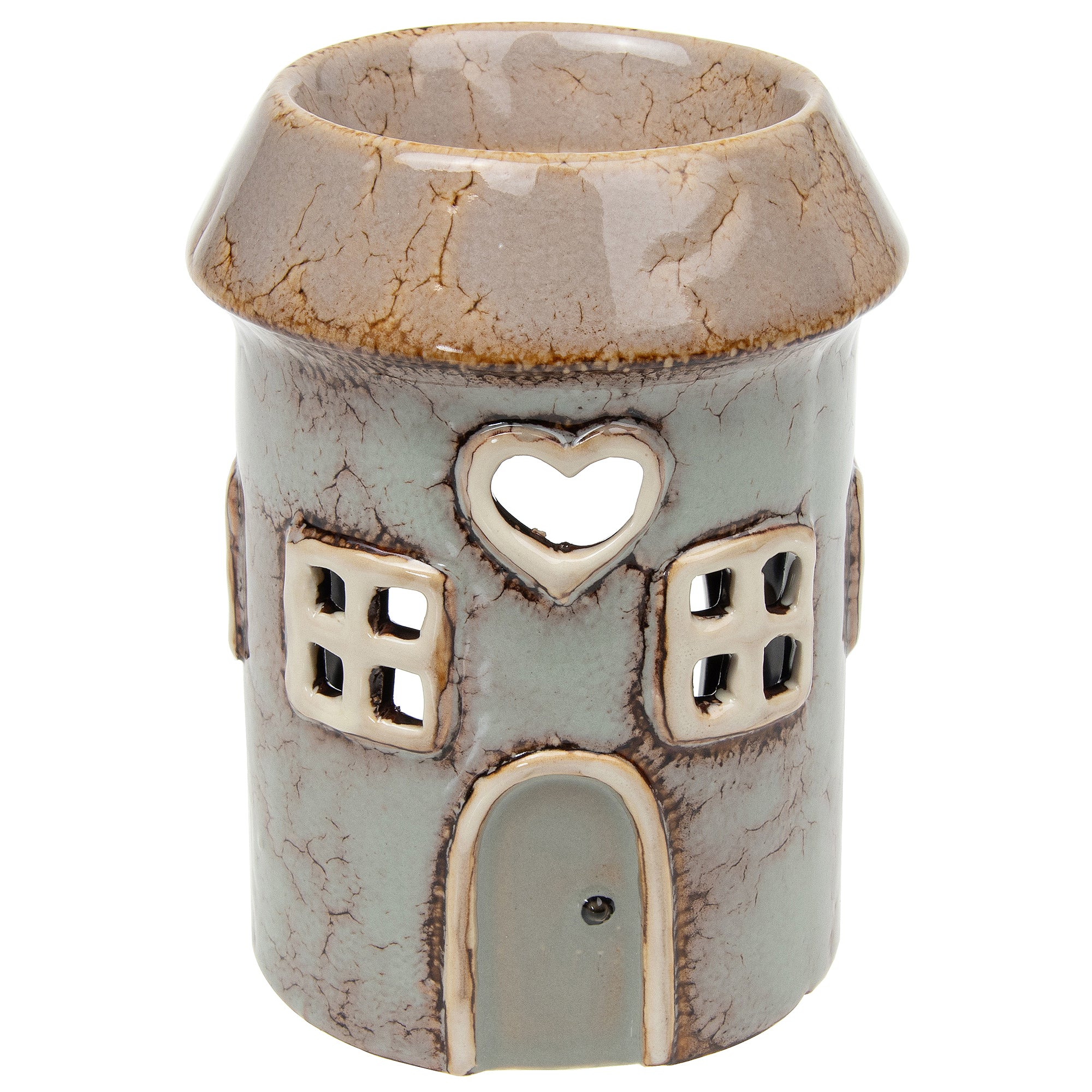 Grey House Tealight Holder & Oil Burner