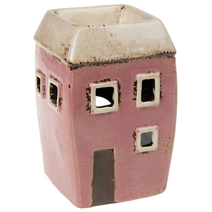 Pink House Oil Warmer &amp; Tealight Holder