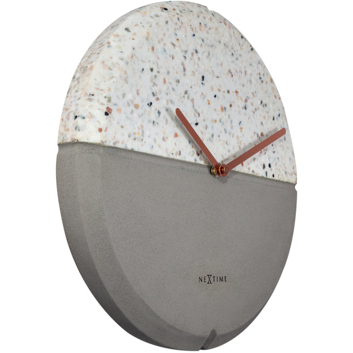 NeXtime - Wall clock - Ø 32 cm - Concrete / Terrazzo - Grey - &#39;Conrazzo&#39;