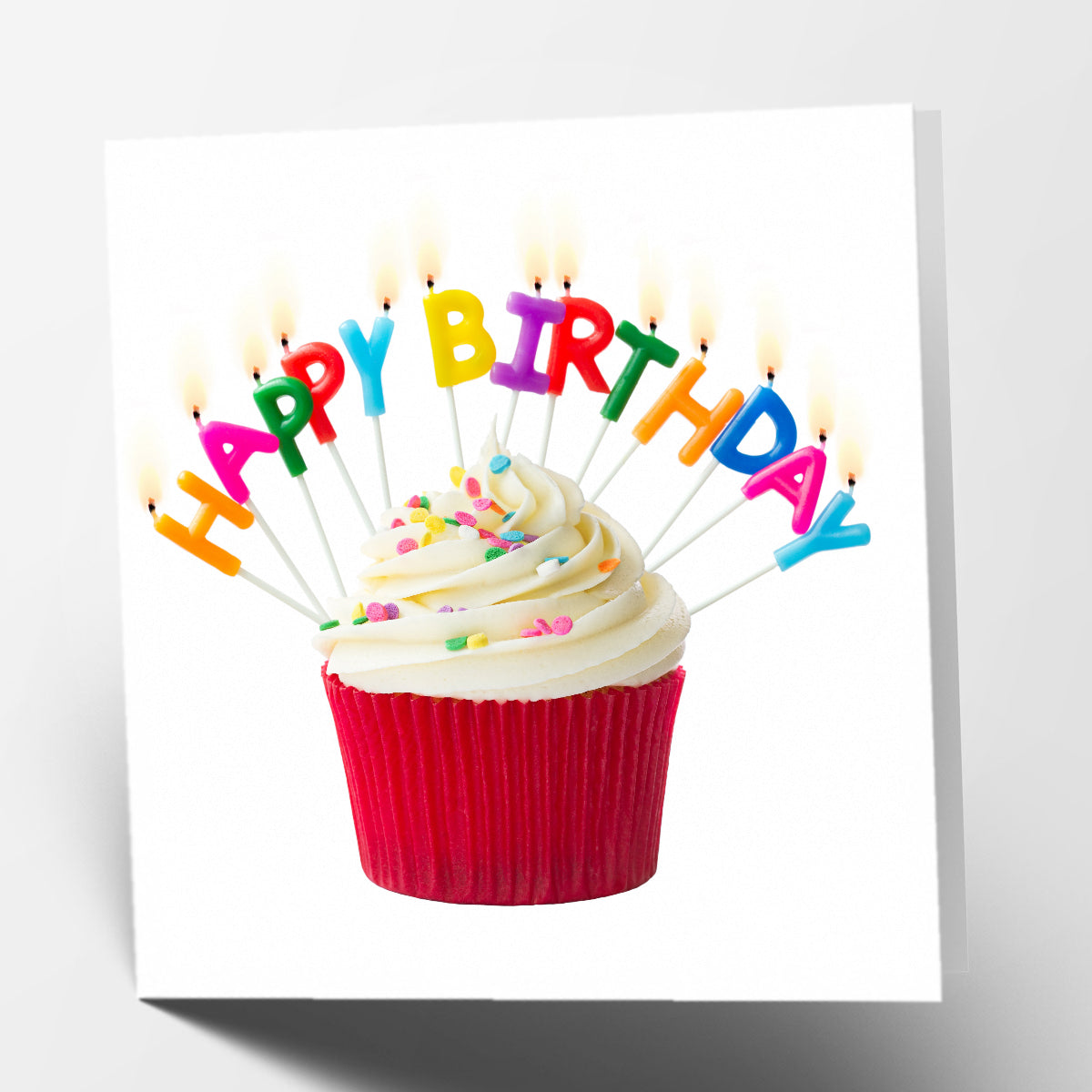 Happy Birthday Cupcake Card