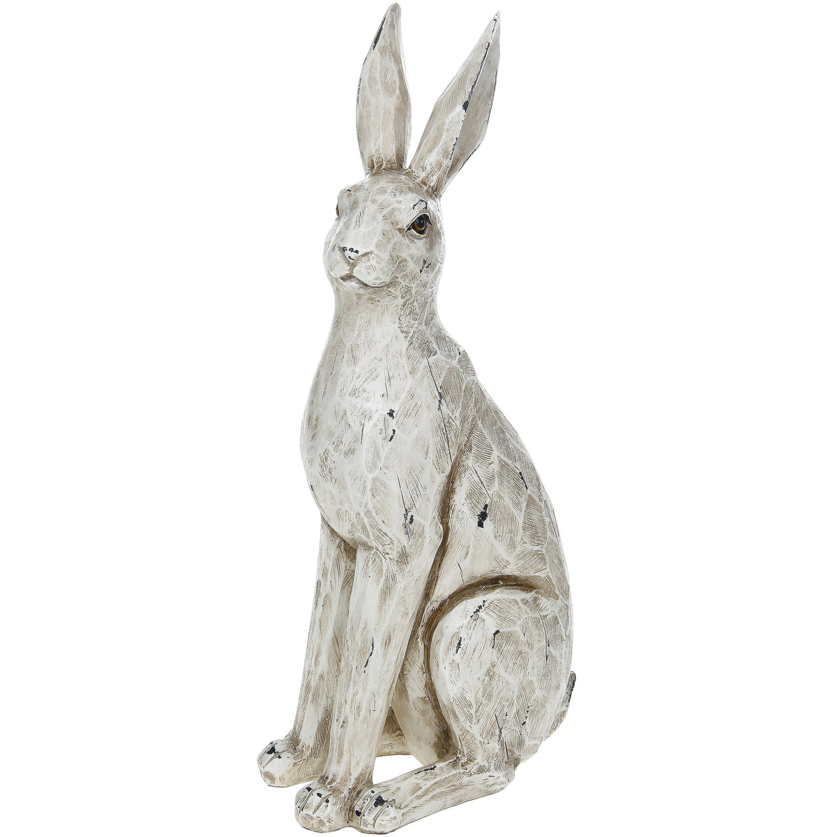 Large Cream Sitting Hare