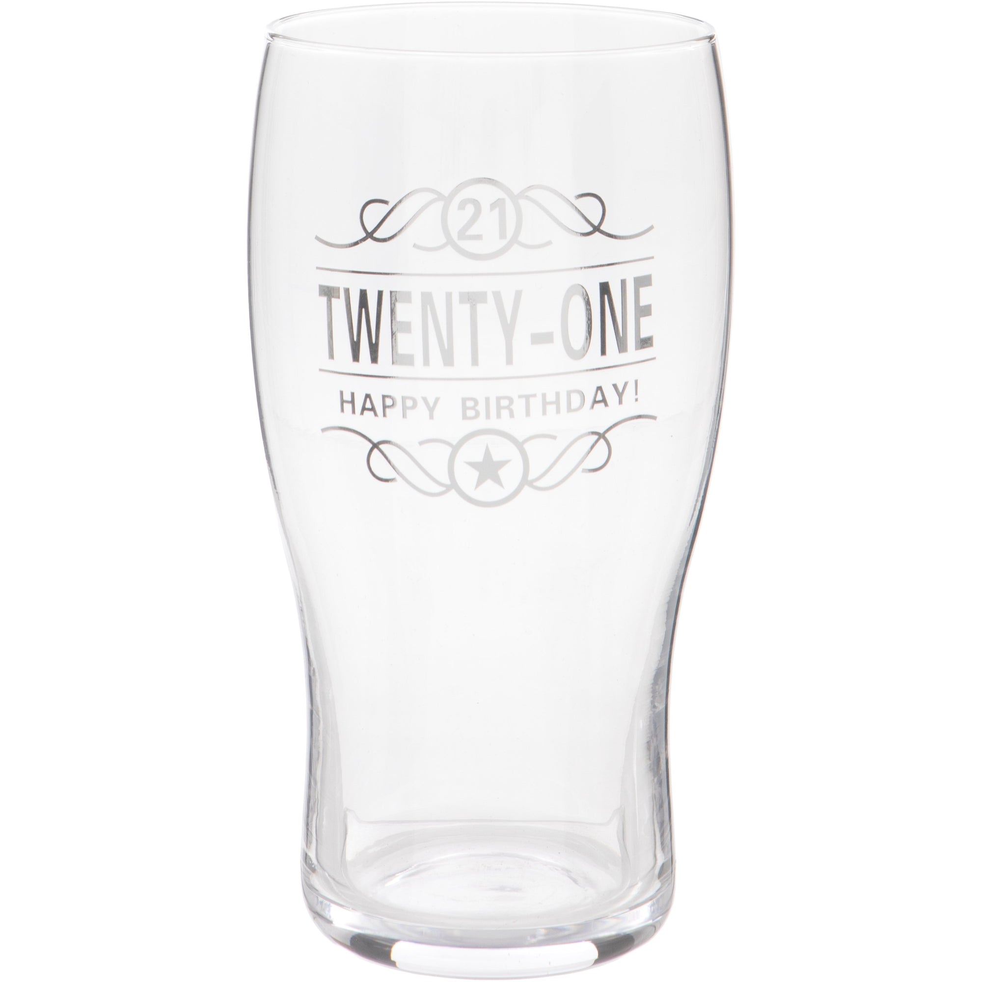 21st Birthday Beer Glass
