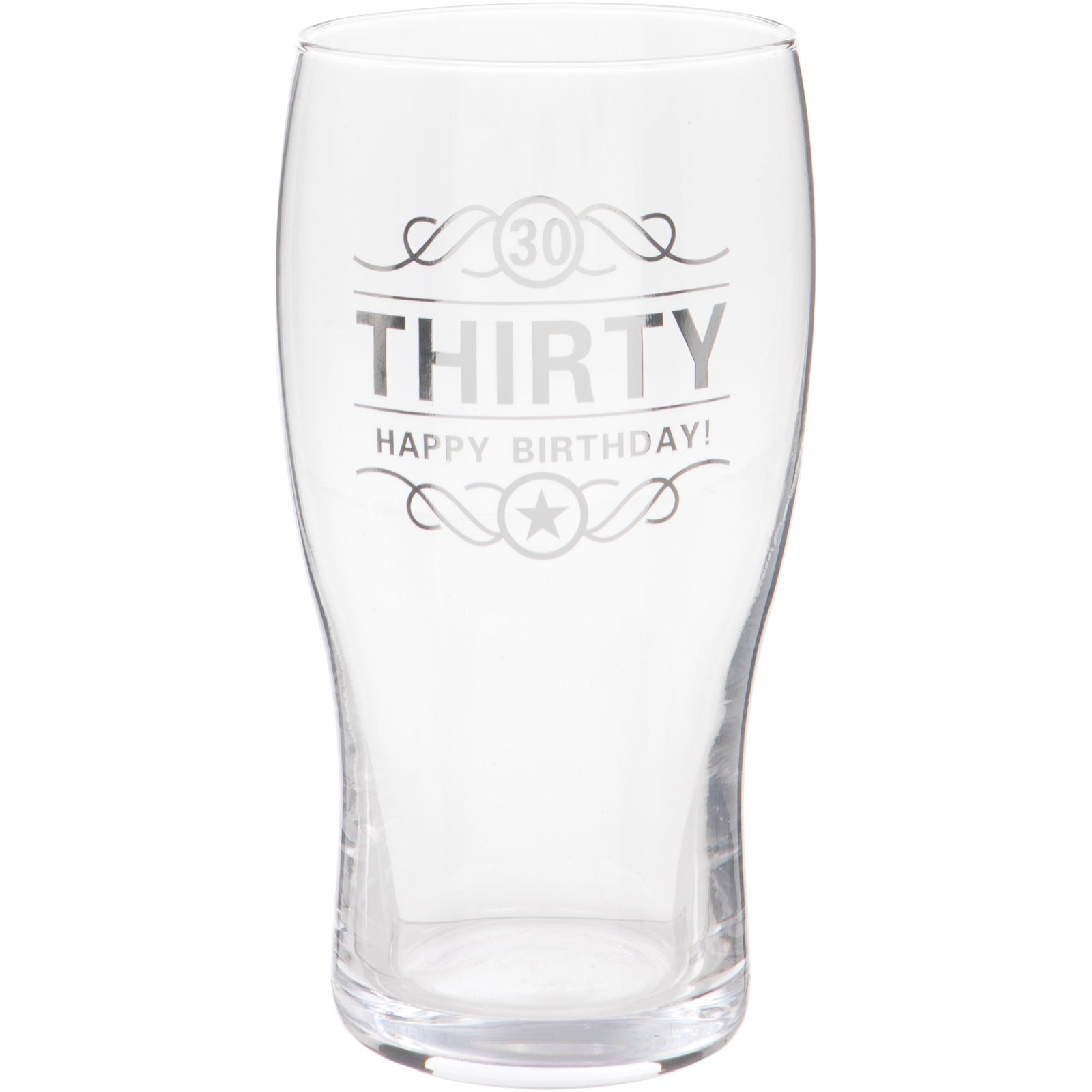 30th Birthday Beer Glass