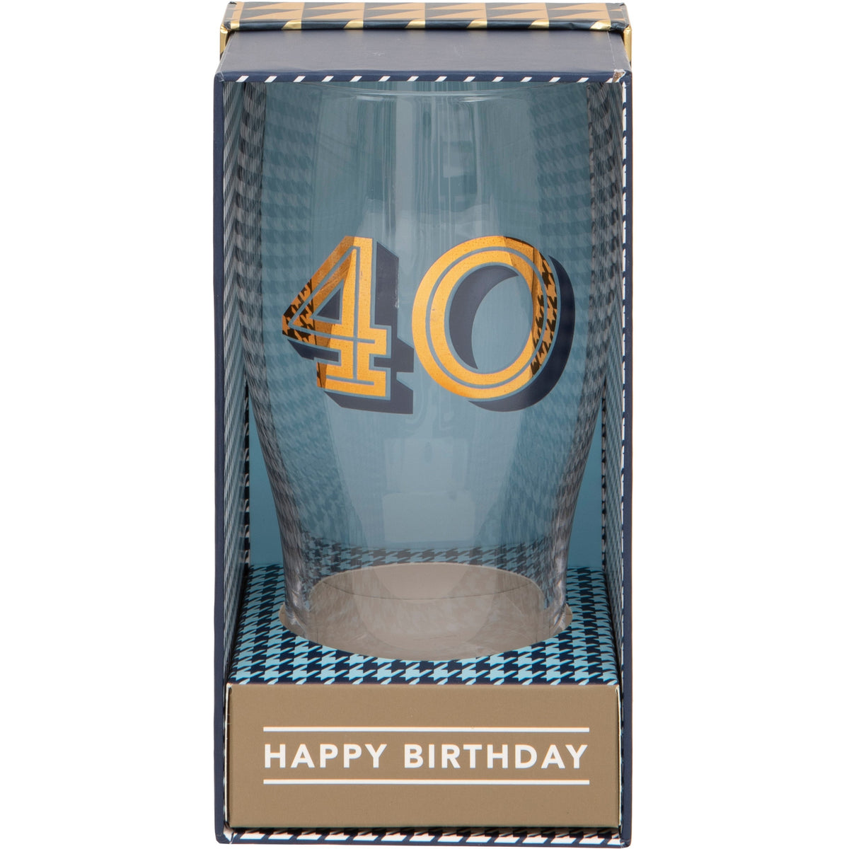 Gold Collection 40th Birthday Beer Glass