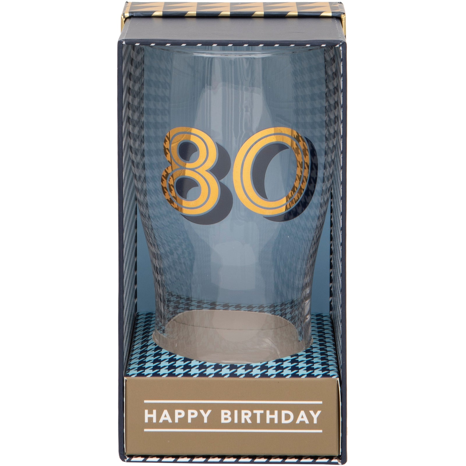 Gold Collection 80th Birthday Beer Pint Glass