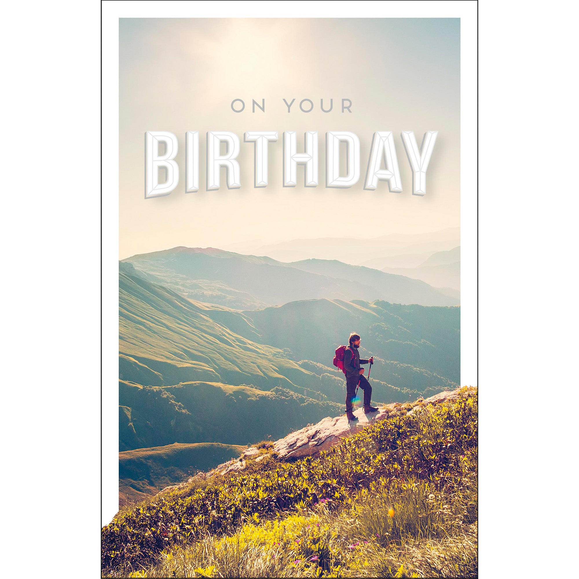 Hiking Birthday Greetings Card