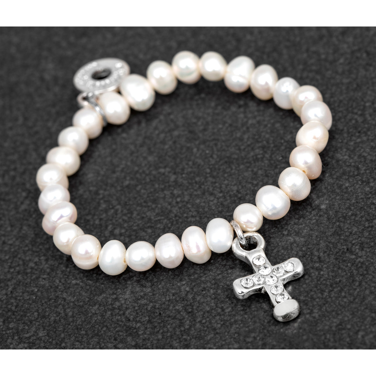 Freshwater Pearl Christening Bangle