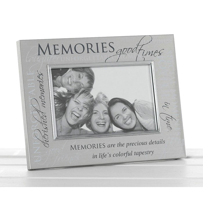 Satin Silver Memories Photo Frame 6 x 4-inch