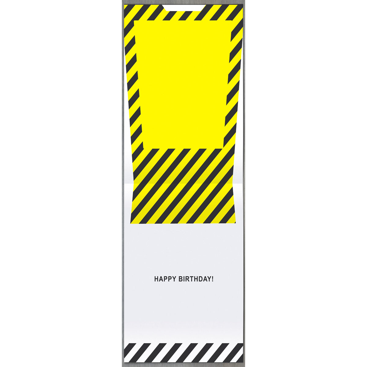 Caution 21 Birthday Greetings Card