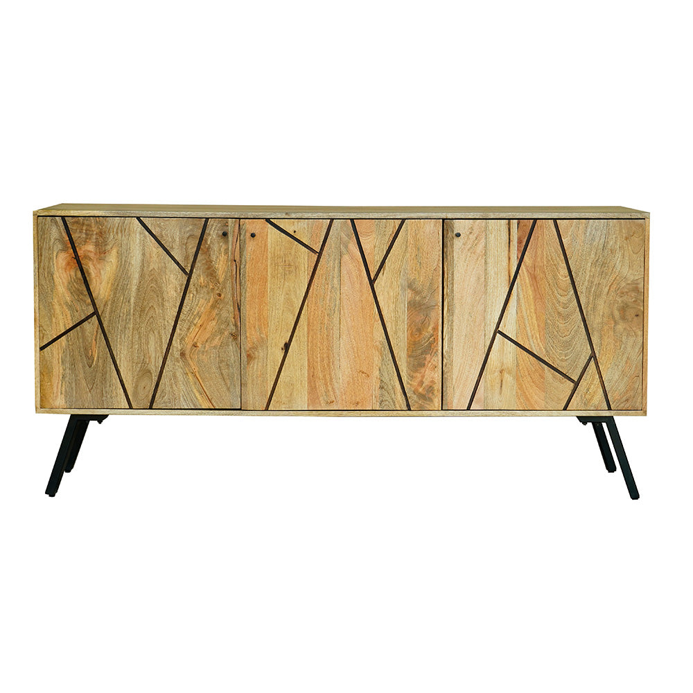 Amar 3 Door Mango Wood Sideboard